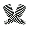 thumbnail image 2 of Fotbe Black And White Stripes UV Sun Protection Arm Sleeves - Tattoo Cover Up - Basketball Arm Sleeve UPF 50 Cooling for Men Women, 2 of 8