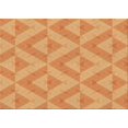 thumbnail image 1 of Ahgly Company Machine Washable Indoor Rectangle Transitional Neon Orange Area Rugs, 2' x 3', 1 of 7