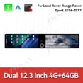 thumbnail image 2 of ZWNAV Dual 12.3 inch For Land Rover Range Rover Sport 2016-2017 GPS Navigation Android 13 Car Radio CarPlay Multimedia Player Head Stereo Unit HD Screen, 2 of 15