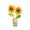 Yellow, variant on Refillable Car Air Freshener Perfume Bottle Vent Clip with Crochet Knitted Flower Glass Essential Oil Diffuser Bottle with Wooden Caps Auto Car Plant Vent Decor Ornament