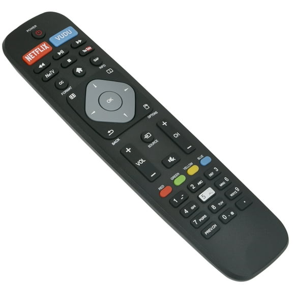 Philips Remote Control, for 50PFL4901/43PFL4902/50PFL5601, Black