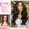 thumbnail image 2 of Extensiones de cabello Tebelove con clip, 100% cabello humano real, 24 pulgadas, 2 of 6
