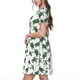 thumbnail image 2 of Easygdp Watercolor Turtle para Vestido Transpirable de Mujer, Vestido Suelto de Manga Corta con Pliegues y Bolsillos para el Verano, 2 of 6