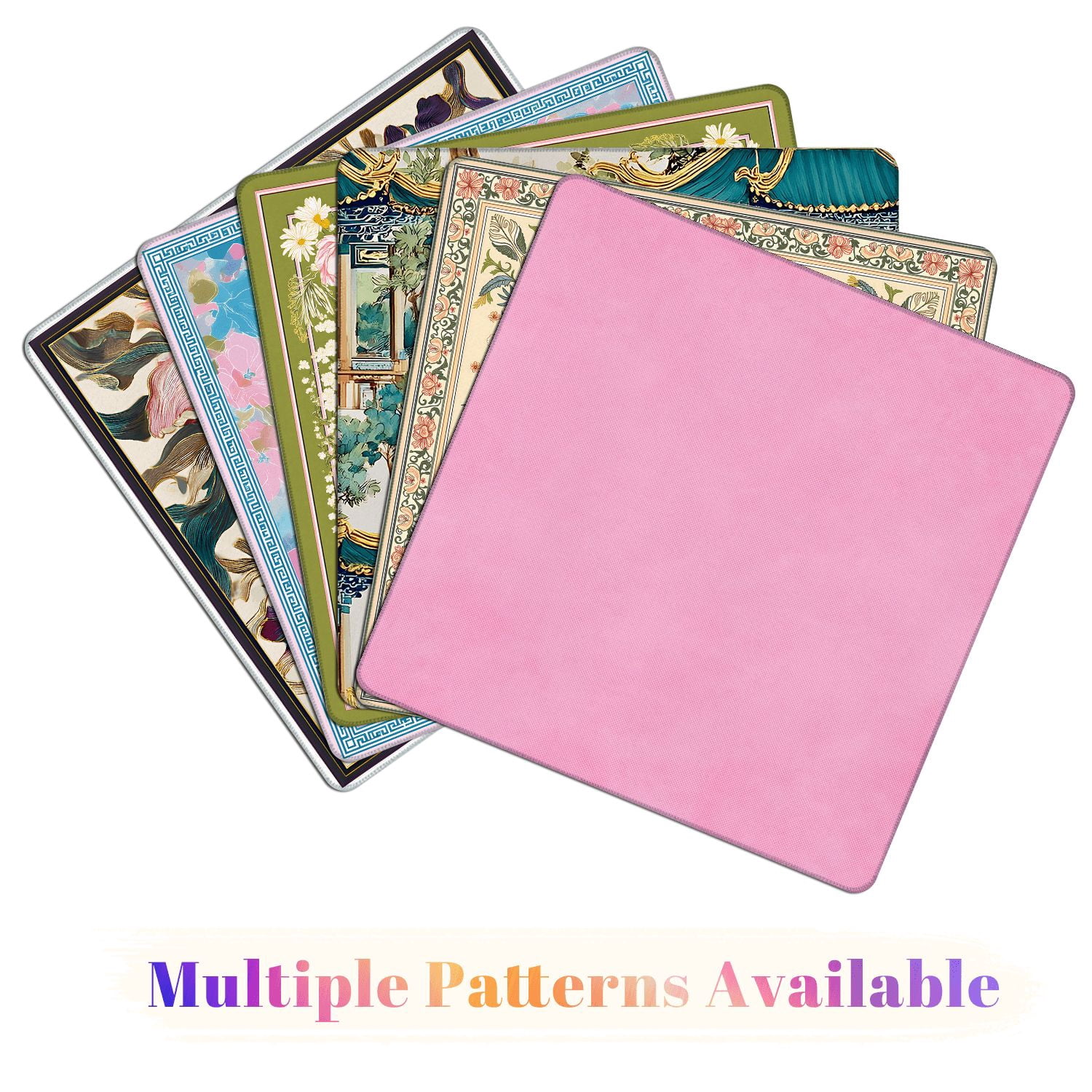 Mahjong Mat 31.5" x 31.5" Soft Pink Subtle Gradient Non-Slip Noise Reduction American Mahjong Tiles Table Cover for Dominoes Poker Card Board Games Gift