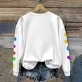 thumbnail image 6 of Women Long Sleeve Pullover Tops Lights Print Christmas Shirt Casual Winter Xmas Graphic Sweater Outfit, 6 of 8