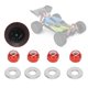 thumbnail image 5 of Tuercas de Rueda RC, Tuerca de Bloqueo Hexagonal de Rueda Tuerca de Rueda de aluminio Tuerca de Rueda de Coche 1/14 Con Junta de 4 piezas apta para wltoys 1/14 144001 Accesorio de, 5 of 7