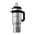 thumbnail image 2 of Vaso térmico de 40 oz con tapa de acero inoxidable Iceberg, gran capacidad, con pajita, ideal para viajes en coche, con aislamiento al vacío, perfecto para el hogar, la oficina o el gimnasio., 2 of 9