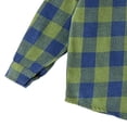 thumbnail image 7 of Ultrave Boys Plaid Flannel Shirt Long Sleeve Button Down Lapel Casual Kids Top with Chest Pocket 2-15Y, 7 of 7