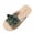 Green, variant on Wensltd Women Flower Flip Flops Lightweight Beach Sandals Daily Casual Soft Sole Sandals