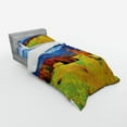 thumbnail image 3 of Ambesonne Autumn Bedding Set 4 Pcs, Alpine Mountain Design, Queen, Multicolor, 3 of 3