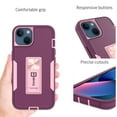 thumbnail image 4 of CoverON For Apple iPhone 13 Case, Military Grade Heavy Duty Full Body Phone Kickstand Cover - Purple, 4 of 9