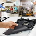 thumbnail image 2 of 4Pcs Stove Burner Covers   Reusable Square Gas Range Protector Heat Resistant Non-stick Stove Liner Covers for Kitchen Easy to Clean 11‘‘ x 11‘‘, 2 of 9