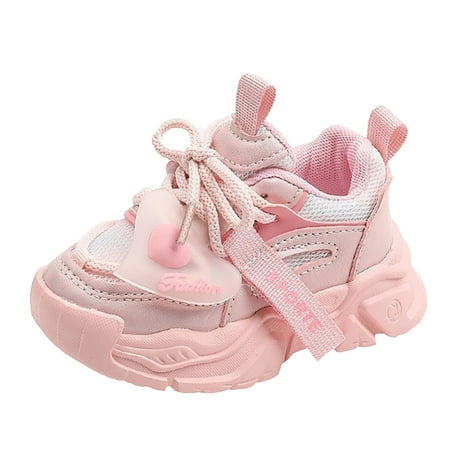 Siilsaa Toddler Sneaker Kids Sneakers for Boys Running Shoes Lightweight Sport Pink 8-9 Years
