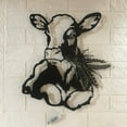 thumbnail image 2 of Handmadetneonsign Custom Cow Barley Farmhouse Metal Wall Art LED Light - Personalized Heifer Farm, 2 of 3