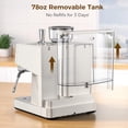 thumbnail image 4 of Moifoi Crema Supreme Espresso Machine with Conical Burr Anti-Clog Grinder and Steam Wand – ABS , New White, 4 of 6