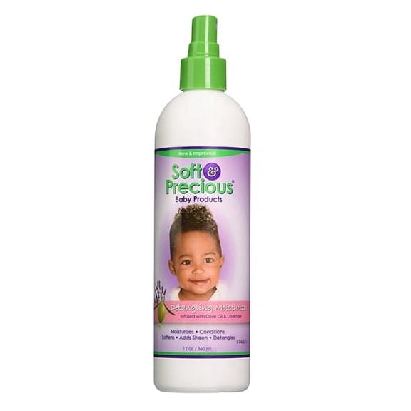 Soft and Precious Baby Products Detangling Moisturizer Infused with Olive and Lavender, 12 oz