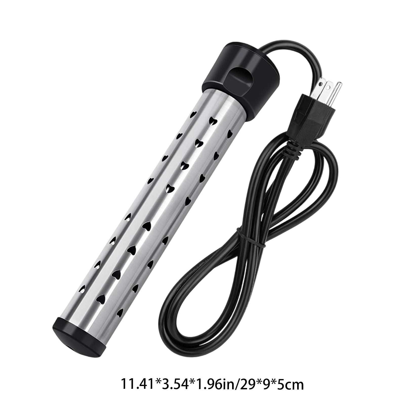 Electronic Heating Rod with Automatic Shut-Off,Portable Water Heater with Temperature Control,Stainless Steel Construction 29cm Length,Overheat Protection,Suitable for Bath Pool and Plastic Basin