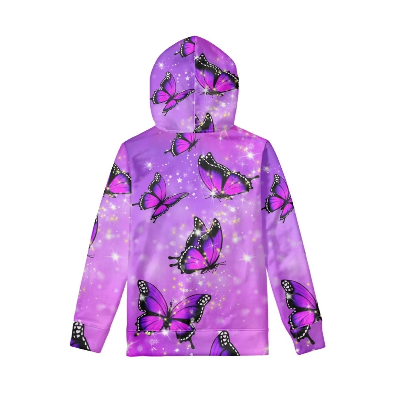 Purple love yourself butterfly hoodie new arrivals
