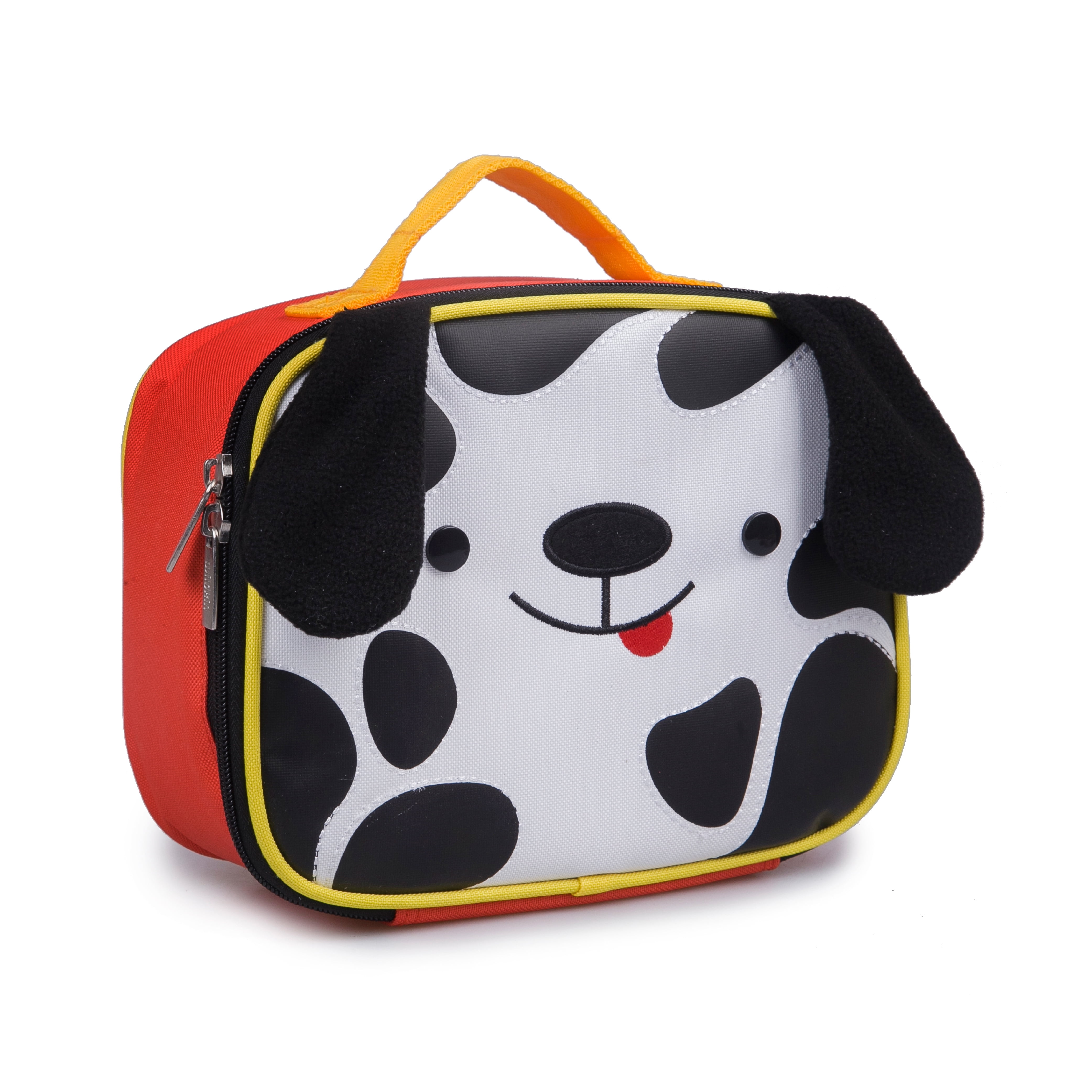 Wildkin Wild Bunch Insulated Dalmatian Character Lunch Box in Red for preschool boys and girls