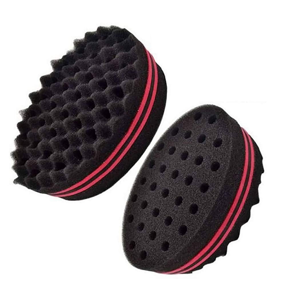 1 Pcs Small Holes Hair Sponge for Twists and Dreads Barber Afro Wave Nappy  Curling Sponge Brush for Curls Women Men Natural Hair 