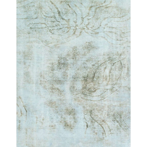 Ahgly Company Indoor Rectangle Abstract Gray Cloud Gray Abstract Area Rugs, 8' x 10'