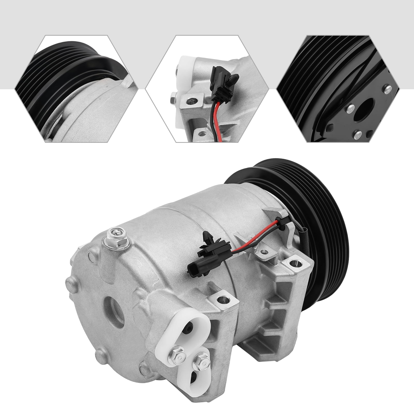 Low Noise and Intelligent Control Air Conditioning Compressor Suitable for Cars, SUVs with the Gross Weight About 7.5kg/16.53lbs