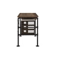 thumbnail image 3 of CoSoTower Weathered Oak & Black Finish Writing Desk, 3 of 9