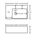 thumbnail image 4 of Imaginations Américaines 16.25-po. W Vessel Set Blanc, 4 of 5