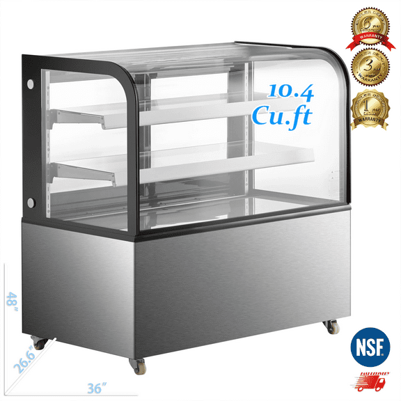 Cooler Depot 36" Refrigerated Bakery Silver Display Case