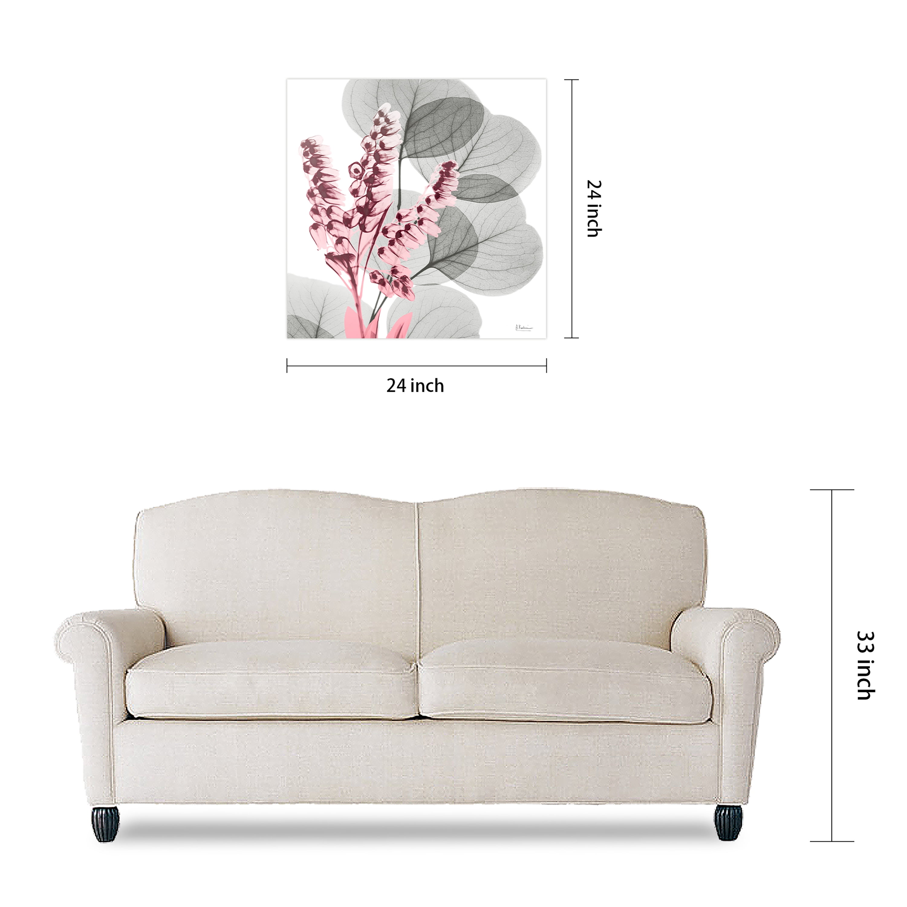 Empire Art Direct Eucalyptus Bush 2 Frameless Free Floating Tempered Glass Panel Graphic Flower Wall Art, 24" x 24" x 0.2", Ready to Hang