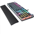 thumbnail image 2 of Tholdsy Teclados con cable para computadora con reposamanos, portátil, respuesta rápida, Control Multimedia, luz RGB, teclado mecánico, equipo para Videojuegos y accesorios, 2 of 6
