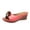 Pink, variant on Modisza Flower Leather Wedges Sandals for Women Open Toe Low Wedges Slides Summer Outdoor Walking Dress Sandal Shoes Black Size 6