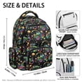 thumbnail image 5 of Pzuqiu Galaxy Tractor Rainbow Backpack for Boys 17 Inch Breathable Padded Shoulder Strap School Bookbag with Multiple Pockets for 6-14 Years Old Elementary Middle School Students, 5 of 7