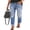 B-Black, variant on 100PCS Womens Patchwork Jeans High Waisted Straight Leg Stretch Denim Pants Slimming Jeans for Ladies Angel Ripped Jeans Destroyed Jeans size 16-18(XL)