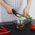 thumbnail image 5 of Clever Food Cutter Tijeras de cocina Easy Smart Chopper con tabla de cortar incorporada para cortar verduras Slicer Fruit Cuchillo de acero inoxidable Xemadio JQWJ116-1, 5 of 5