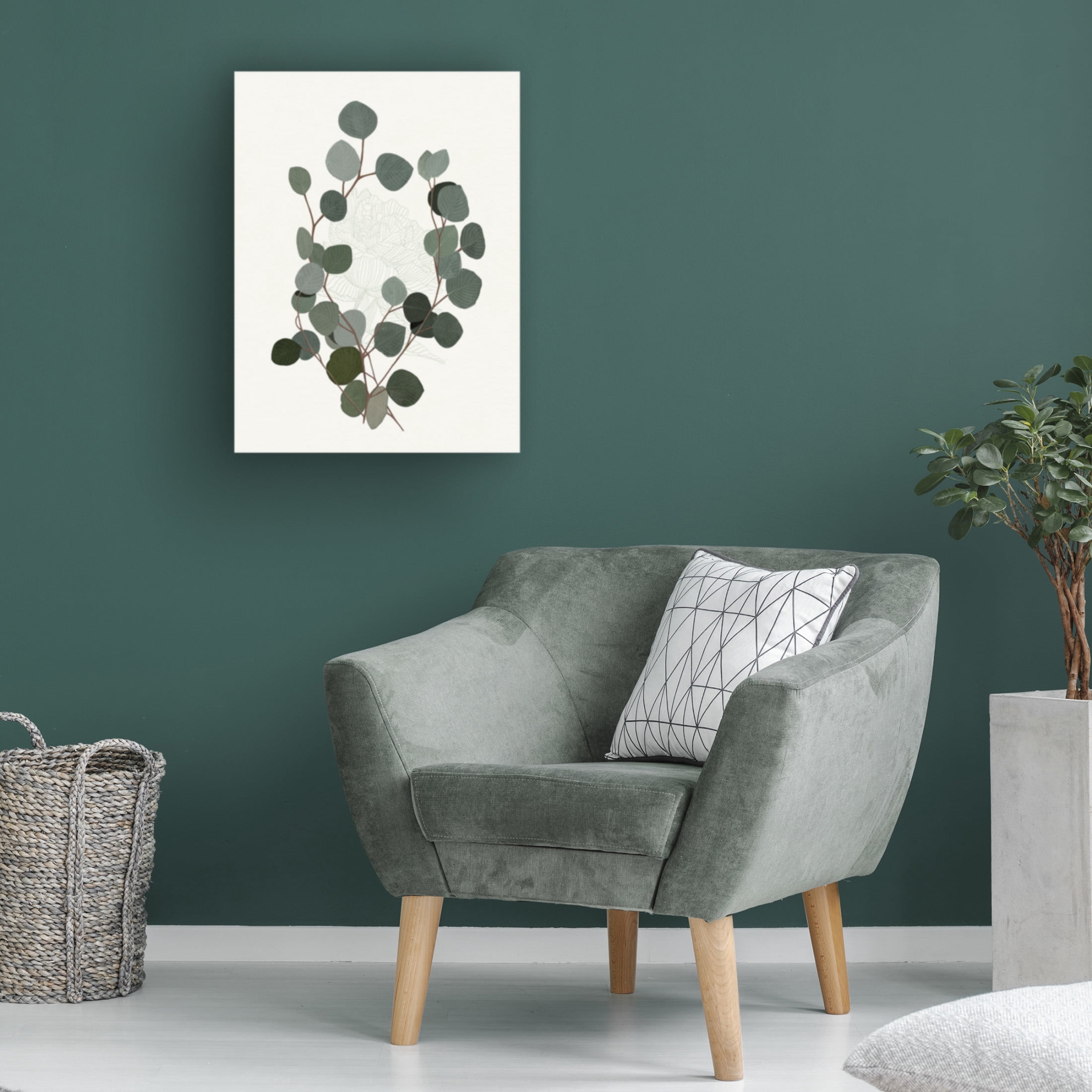 Trademark Fine Art Katie O'Shea Eucalyptus Leaves I Canvas Wall Art