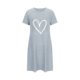 thumbnail image 4 of Camisón corto de poliéster para mujer, talla grande, estampado de San Valentín, cuello redondo, manga corta, 4 of 4