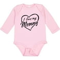 thumbnail image 3 of Inktastic I Love My Mommy in Black Chalk Heart Boys or Girls Long Sleeve Baby Bodysuit, 3 of 5