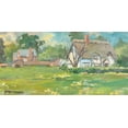 thumbnail image 2 of Stevens, Allayn 24x14 White Modern Wood Framed Museum Art Print Titled - French Farm, 2 of 4