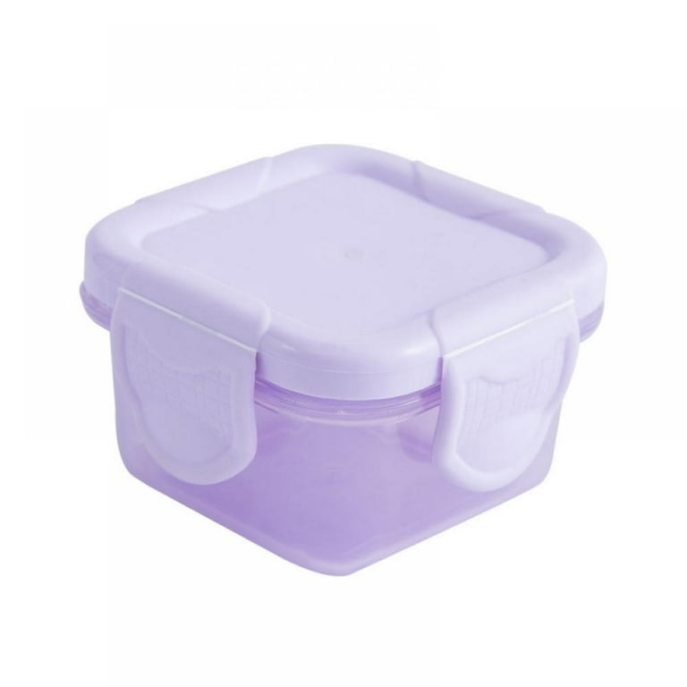 Stackable Mini Food Storage Container with Clip-On Lid, Condiment and Sauce Containers Snack Boxes for Kids, Size: Mini Food Storage Containers, Leak