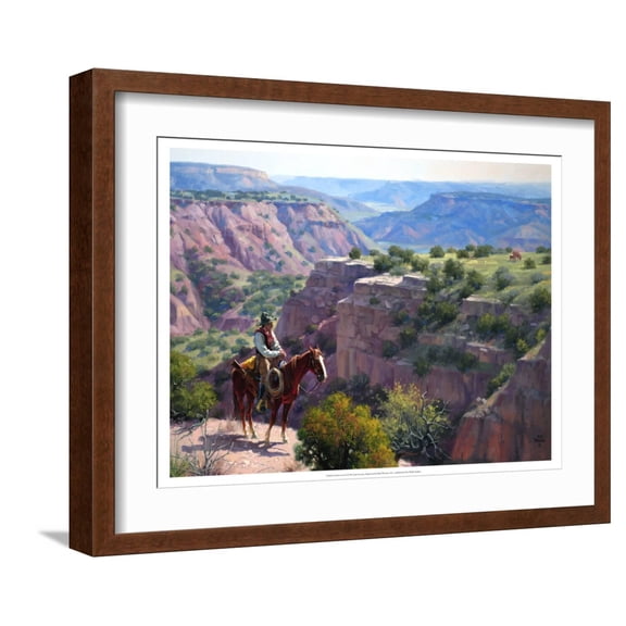 Art.com Hard to Get To Art Print by Jack Sorenson, Brown Frame Wall Art, 21" x 17"
