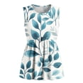 thumbnail image 3 of Pounoo Women's Floral Tank Tops Crew Neck Sleeveless Floral Print Casual Tops Summer Loose Fit Comfy Tunics Gift, 3 of 6