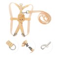 thumbnail image 3 of Kit de correa para mascotas de conejito a cuadros Unique Bargains, kit de correa duradera para perros medianos, color amarillo, 3 of 6