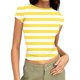 thumbnail image 2 of Xuyuer Print Fitted Pencil Top - Women's Casual Unstructured Round Neck Short Sleeve Shirt Matching Set for Office Chic Ensembles, Dinner Date Nights & Modern Separates Wardrobe Styling, 2 of 5