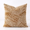 thumbnail image 2 of Fennco Styles Camel Chenille Jacquard Decorative Filled Throw Pillow 18" x 18" – Soft Textured Decorative Accent Cushion for Sofa, Couch & Bed for Home Décor, 2 of 3