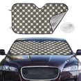 thumbnail image 2 of Balery Daisy Plaid Black Print Car Windshield Sun Shade,Windshield Sunshade for Car Pickup Truck SUV Accessories-, 2 of 7