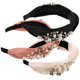 thumbnail image 4 of Headbands For Women Knotted Pearl Knotted Hairbands Vintage Style Party 3Pcs, 4 of 4