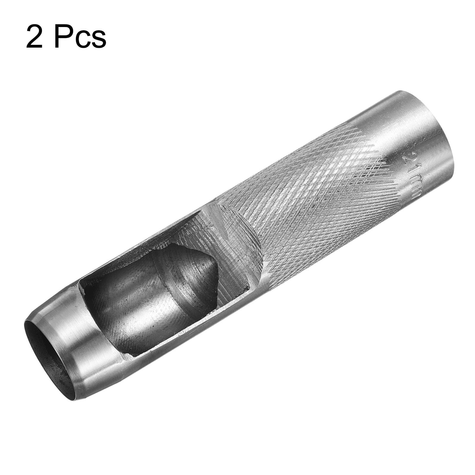 Uxcell 2pcs Leather Round Hole Punch, 21mm Hollow Hole Puncher Cutter Carbon Steel Tool