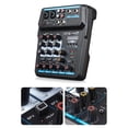 thumbnail image 4 of Mezclador de audio Baoblaze Mezclador de audio 6 canales pantalla digital LED Bluetooth 48V Power, 4 of 8