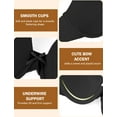 thumbnail image 4 of Aivtalk Womens Bras Full Coverage T-Shirt Bra Underwire One Fab Fit Push Up Lingerie Dreamwire Lingerie Lightly Lined Cups up to H Smoothing Comfort Plus Size Bra Black 85D, 4 of 7
